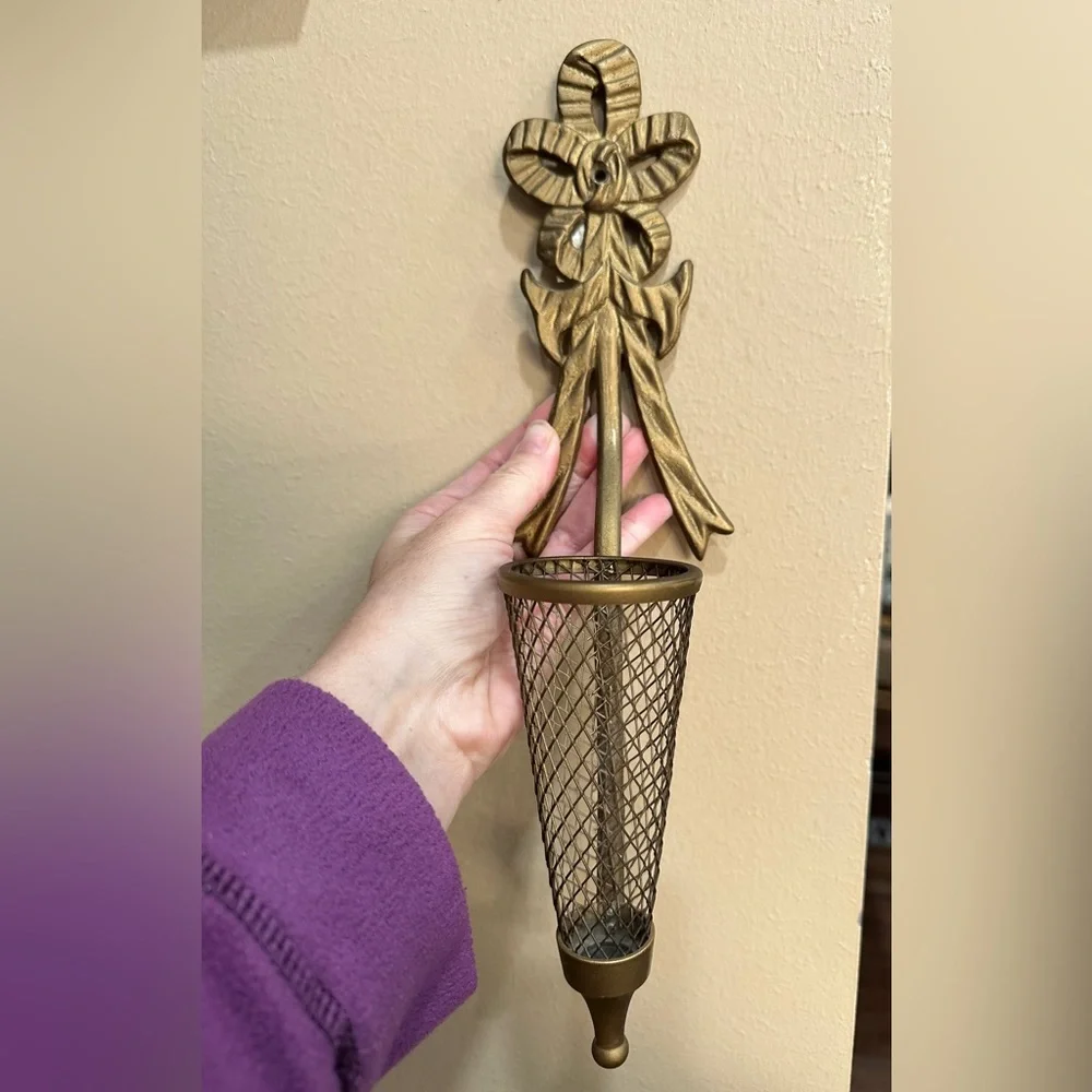 Brass Bow Wall Sconce